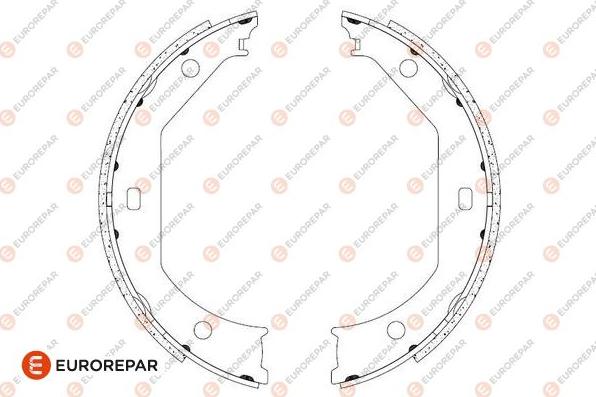 EUROREPAR 1690921980 - Комплект гальм, барабанний механізм autozip.com.ua