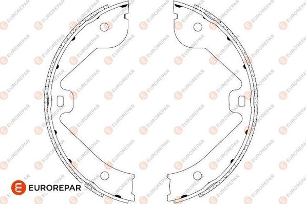 EUROREPAR 1690923180 - Комплект гальм, барабанний механізм autozip.com.ua