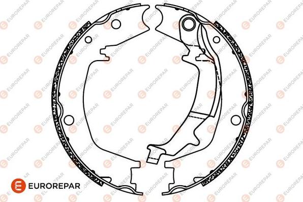 EUROREPAR 1690923380 - Комплект гальм, барабанний механізм autozip.com.ua