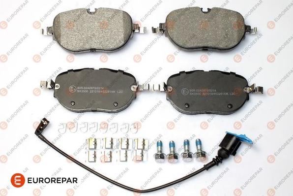 EUROREPAR 1697649480 - Гальмівні колодки, дискові гальма autozip.com.ua