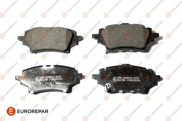 EUROREPAR 1697651680 - Гальмівні колодки, дискові гальма autozip.com.ua