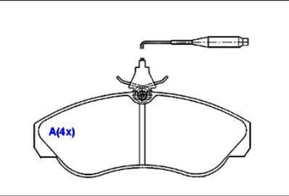 EUROREPAR 1643069380 - Гальмівні колодки, дискові гальма autozip.com.ua