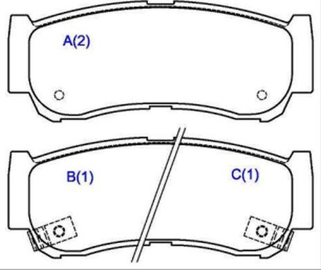 EUROREPAR 1643080680 - Гальмівні колодки, дискові гальма autozip.com.ua