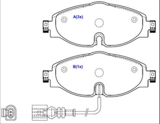 EUROREPAR 1643074480 - Гальмівні колодки, дискові гальма autozip.com.ua