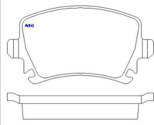 EUROREPAR 1643074080 - Гальмівні колодки, дискові гальма autozip.com.ua