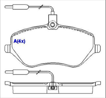 EUROREPAR 1643070780 - Гальмівні колодки, дискові гальма autozip.com.ua