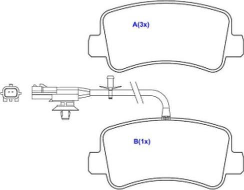 EUROREPAR 1643078580 - Гальмівні колодки, дискові гальма autozip.com.ua