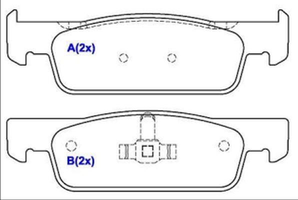 EUROREPAR 1643078680 - Гальмівні колодки, дискові гальма autozip.com.ua