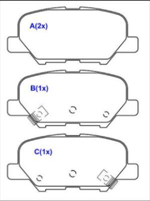 EUROREPAR 1643078180 - Гальмівні колодки, дискові гальма autozip.com.ua