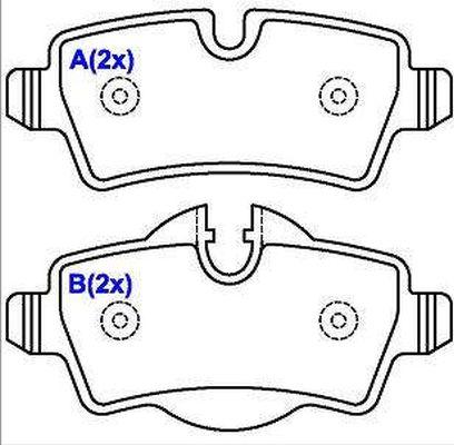 EUROREPAR 1643073480 - Гальмівні колодки, дискові гальма autozip.com.ua