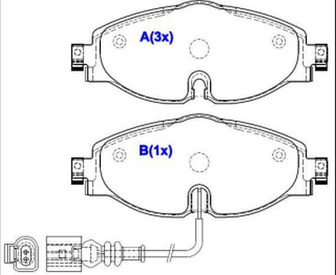 EUROREPAR 1643073280 - Гальмівні колодки, дискові гальма autozip.com.ua