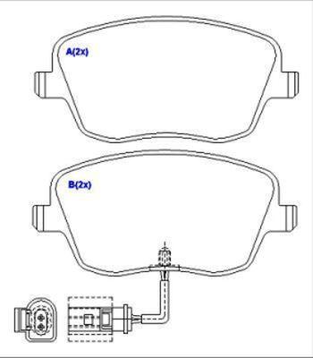 EUROREPAR 1643072680 - Гальмівні колодки, дискові гальма autozip.com.ua