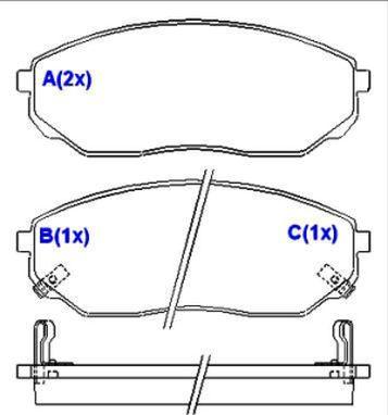 EUROREPAR 1643077680 - Гальмівні колодки, дискові гальма autozip.com.ua