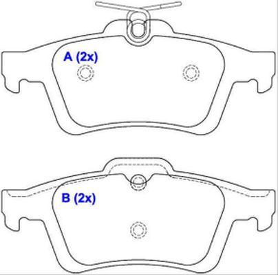 EUROREPAR 1643077080 - Гальмівні колодки, дискові гальма autozip.com.ua