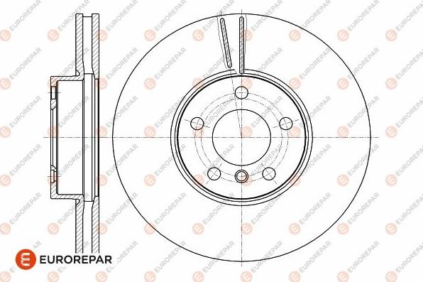 EUROREPAR 1642759380 - Гальмівний диск autozip.com.ua