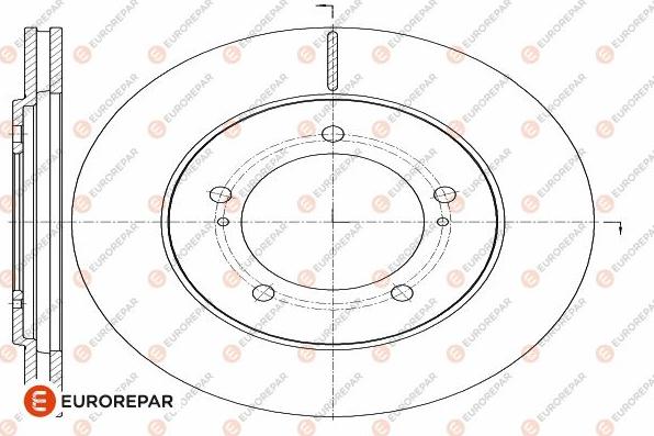 EUROREPAR 1642759280 - Гальмівний диск autozip.com.ua