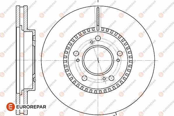 EUROREPAR 1642755680 - Гальмівний диск autozip.com.ua