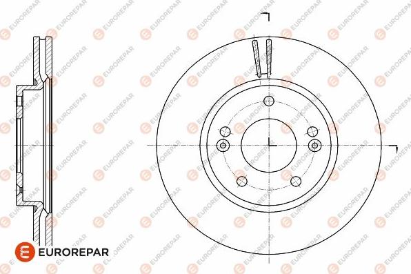 EUROREPAR 1642756980 - Гальмівний диск autozip.com.ua