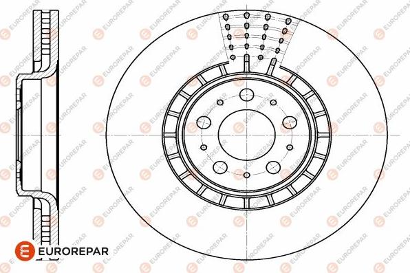 EUROREPAR 1642753980 - Гальмівний диск autozip.com.ua