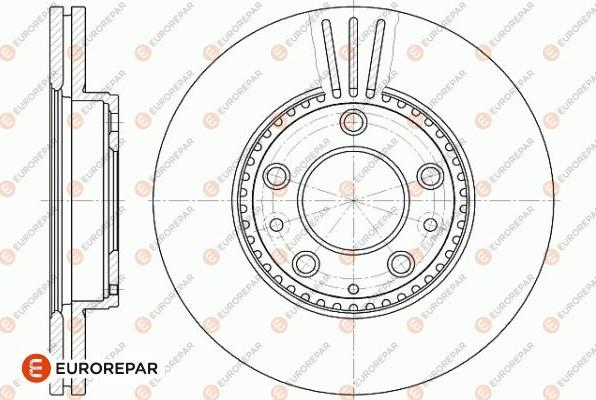 EUROREPAR 1642757580 - Гальмівний диск autozip.com.ua