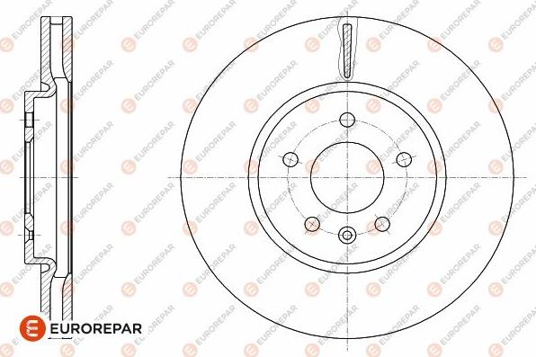 EUROREPAR 1642764880 - Гальмівний диск autozip.com.ua