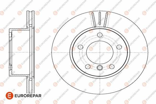 EUROREPAR 1642760580 - Гальмівний диск autozip.com.ua