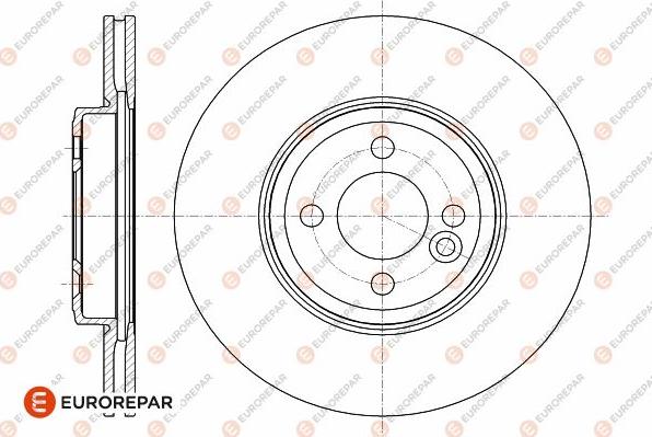 EUROREPAR 1642761180 - Гальмівний диск autozip.com.ua