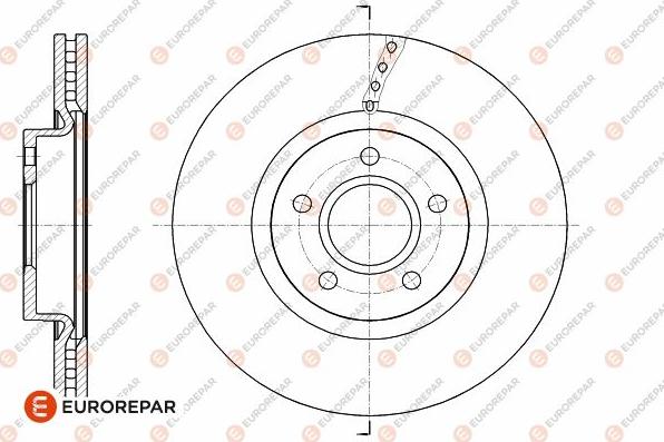 EUROREPAR 1642763380 - Гальмівний диск autozip.com.ua