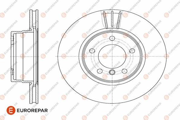 EUROREPAR 1642762480 - Гальмівний диск autozip.com.ua