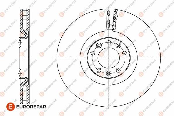 EUROREPAR 1642767180 - Гальмівний диск autozip.com.ua