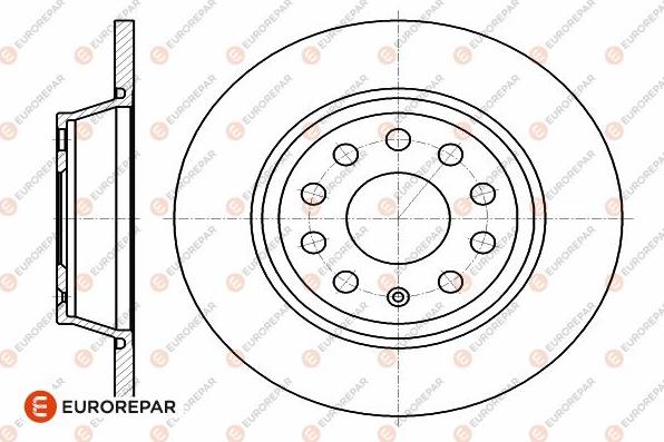 EUROREPAR 1642767780 - Гальмівний диск autozip.com.ua