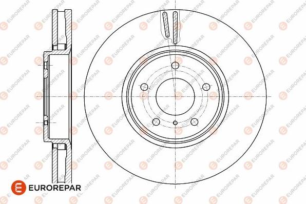 EUROREPAR 1642780880 - Гальмівний диск autozip.com.ua