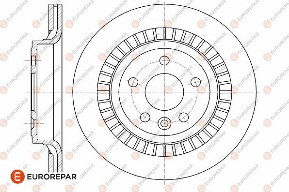 EUROREPAR 1642773880 - Гальмівний диск autozip.com.ua