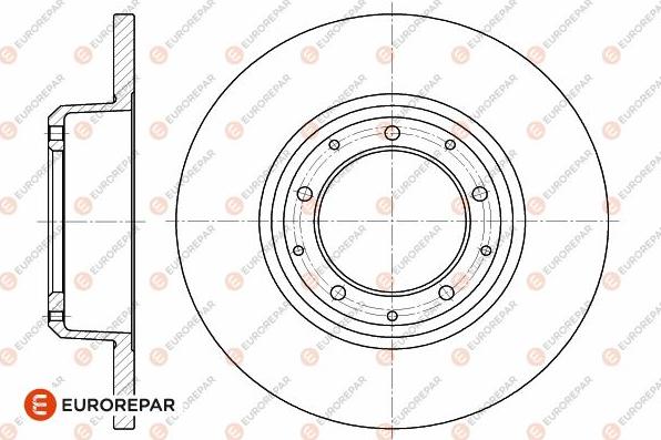 EUROREPAR 1642772580 - Гальмівний диск autozip.com.ua