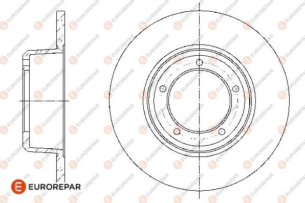 EUROREPAR 1667848880 - Гальмівний диск autozip.com.ua