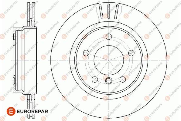 EUROREPAR 1667859180 - Гальмівний диск autozip.com.ua