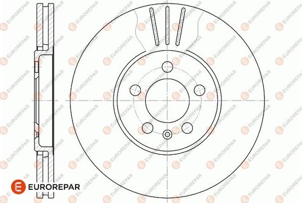 EUROREPAR 1667854480 - Гальмівний диск autozip.com.ua