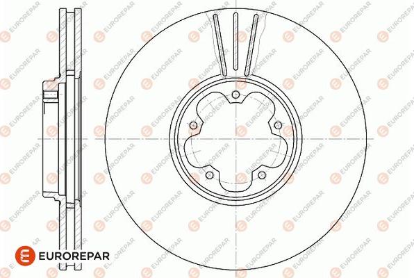 EUROREPAR 1667854080 - Гальмівний диск autozip.com.ua