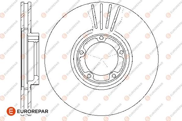 EUROREPAR 1667854180 - Гальмівний диск autozip.com.ua