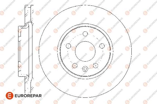 EUROREPAR 1667856480 - Гальмівний диск autozip.com.ua