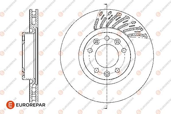 EUROREPAR 1667851280 - Гальмівний диск autozip.com.ua