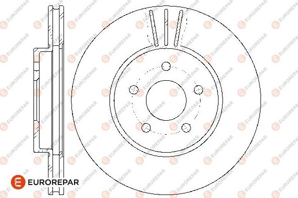 EUROREPAR 1667858980 - Гальмівний диск autozip.com.ua