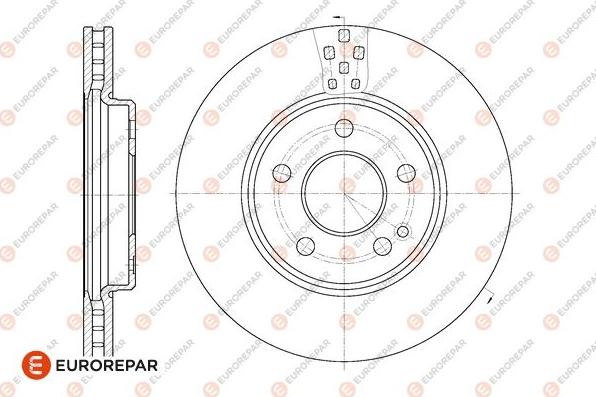 EUROREPAR 1667858580 - Гальмівний диск autozip.com.ua