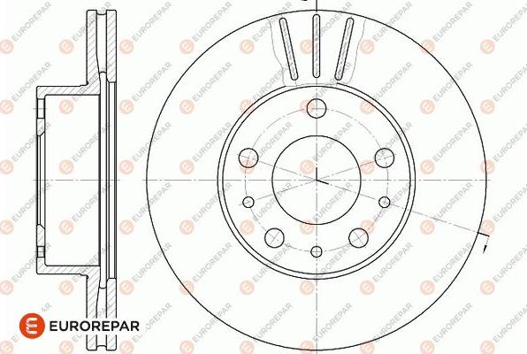 EUROREPAR 1667858880 - Гальмівний диск autozip.com.ua