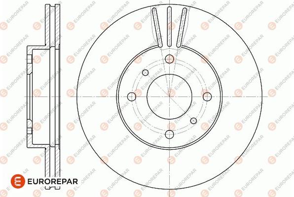 EUROREPAR 1667858280 - Гальмівний диск autozip.com.ua