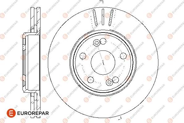 EUROREPAR 1667858780 - Гальмівний диск autozip.com.ua