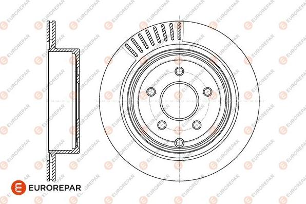 EUROREPAR 1667853080 - Гальмівний диск autozip.com.ua