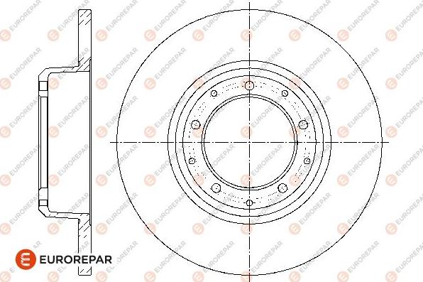 EUROREPAR 1667852280 - Гальмівний диск autozip.com.ua