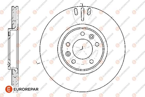 EUROREPAR 1667857380 - Гальмівний диск autozip.com.ua