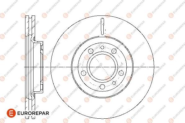 EUROREPAR 1667857280 - Гальмівний диск autozip.com.ua